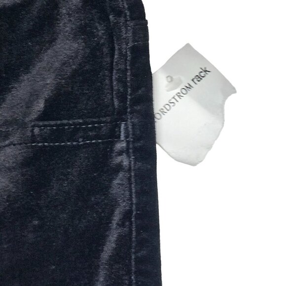 7 For All Mankind High-Waist Skinny Velvet Pants Button Fly Black Women Size 25 - Picture 9 of 16